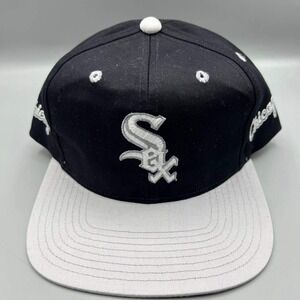Vintage‎ Chicago White Sox Hat Men Black Twins Enterprise Snap Back Cap New